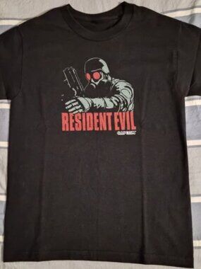 Resident Evil Hunk Graphic Black T-Shirt